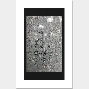 Photographic Image of Glass and Mirrors in White Posters and Art